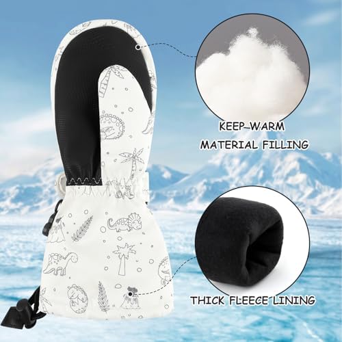 Duoyeree Waterproof Kids Gloves for Winter Snow Skiing 1