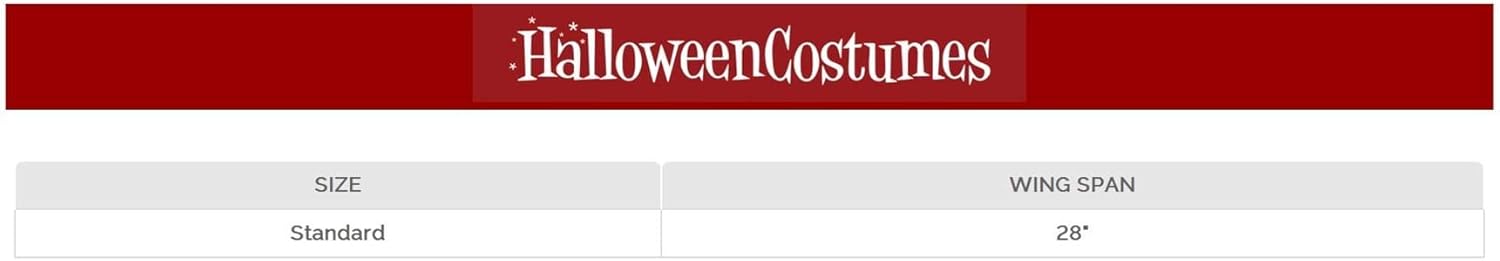 Elope Holographic Costume Fly Wings for Kids and Adults Standard