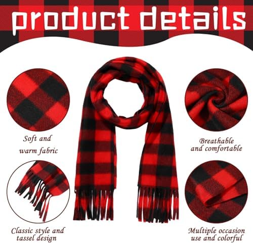 Bencailor 4 Pcs Kids Winter Scarf