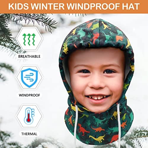 Kids Winter Fun Fleece Balaclava Sets Adjustable for Kids