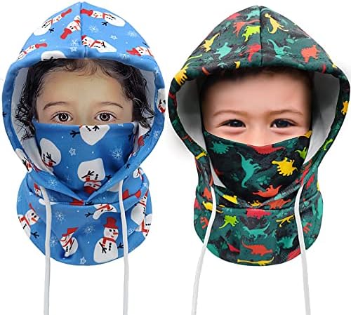 Kids Winter Fun Fleece Balaclava Sets Adjustable for Kids