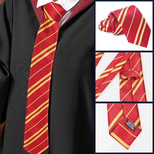 Sawaruita Red Gold Striped Tie Cosplay Accessory