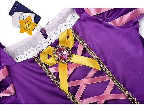 Girls Halloween Princess Costume Little Girls Costume Soft Fabric Purple