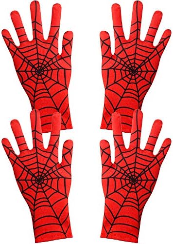Halloween Spider Web Gloves Spider costume for Kids Babies Homecoming masquerade