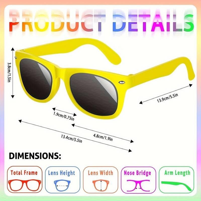 Boolavard Nerd Glasses Fake Fashion Glasses Halloween Costume for Kids