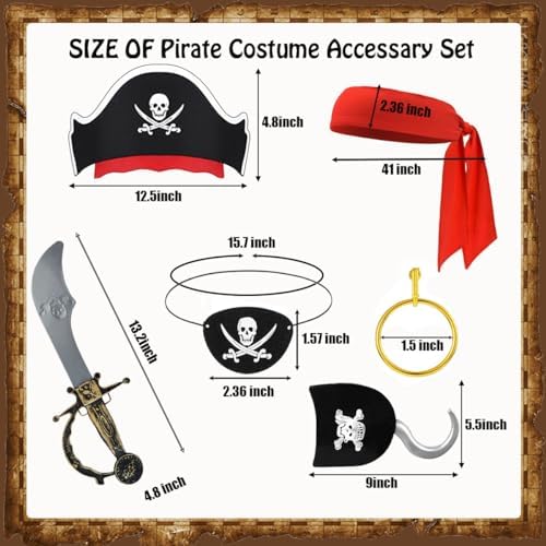 Pirate Accessory Set Halloween Ready