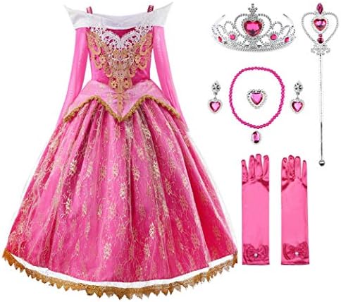 JerrisApparel Girls Pink Princess Costume Royal Published Dress