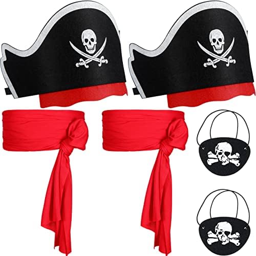 Vicenpal Pirate Costume Accessories Set for Kids Halloween