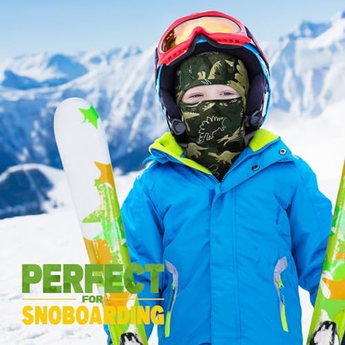 Dinosaurs Balaclava Ski Face Warmer for Kids