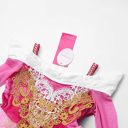 JerrisApparel Girls Pink Princess Costume Royal Published Dress