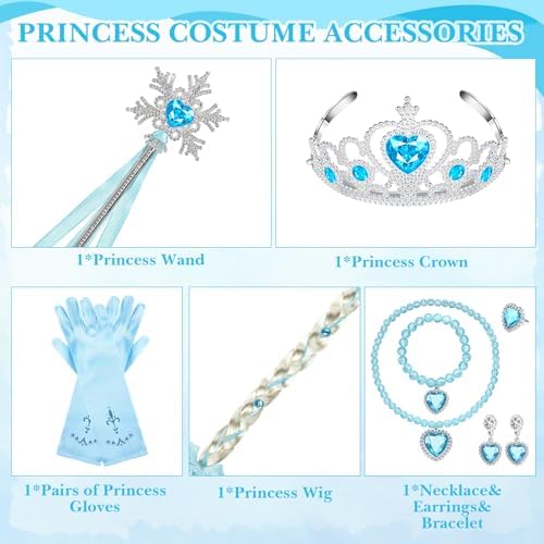 Princess Dress Up Set 8 Pieces
