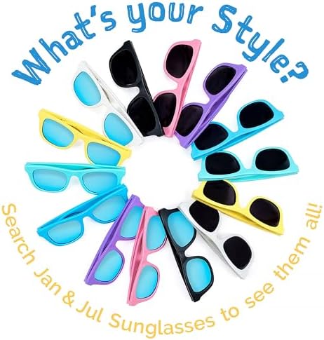 JAN JUL Kids Flexible UV-400 Polarized Sunglasses with adjustable strap