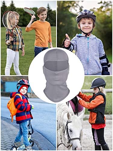 Geyoga 6-Piece Ski Mask Kids Balaclava Winter Face Covering