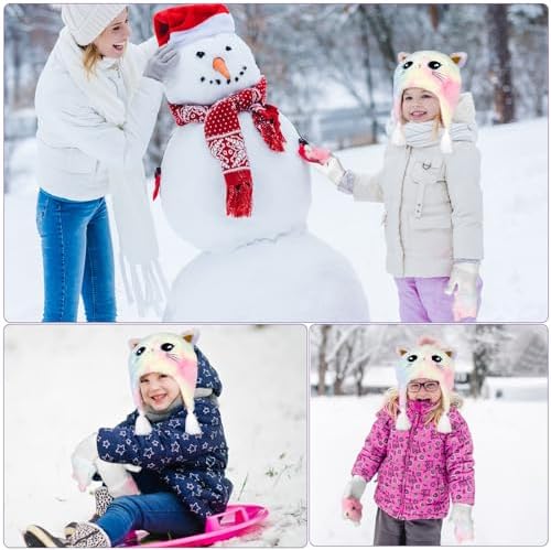 Girls Winter Hat glove Set