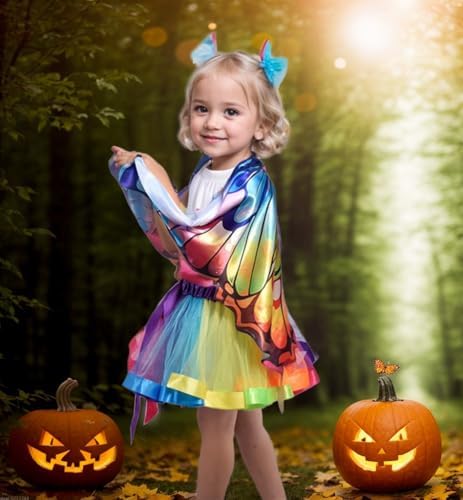 Aimeiar Kids Fairy Butterfly Wings Dress-Up Set for Christmas Parties