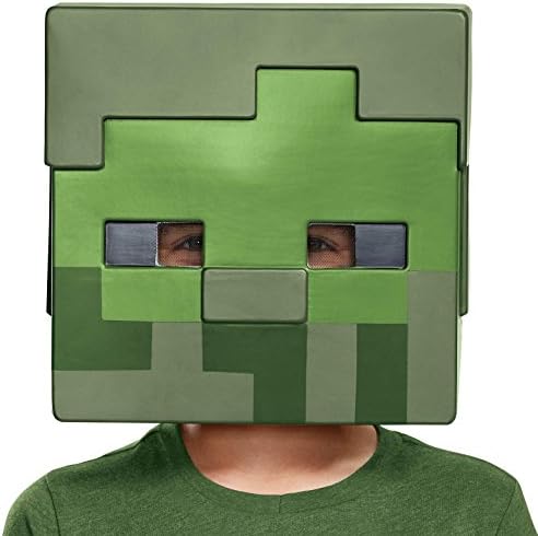 Disguise Minecraft Zombie Mask for Kids One Size Perfect for Trick or Treating