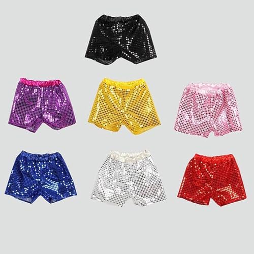 Toddler Sequin Glitter Dance Shorts for Boys Girls