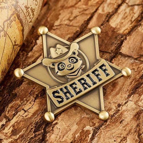 Sturdy Metal Sheriff Badge for Kids
