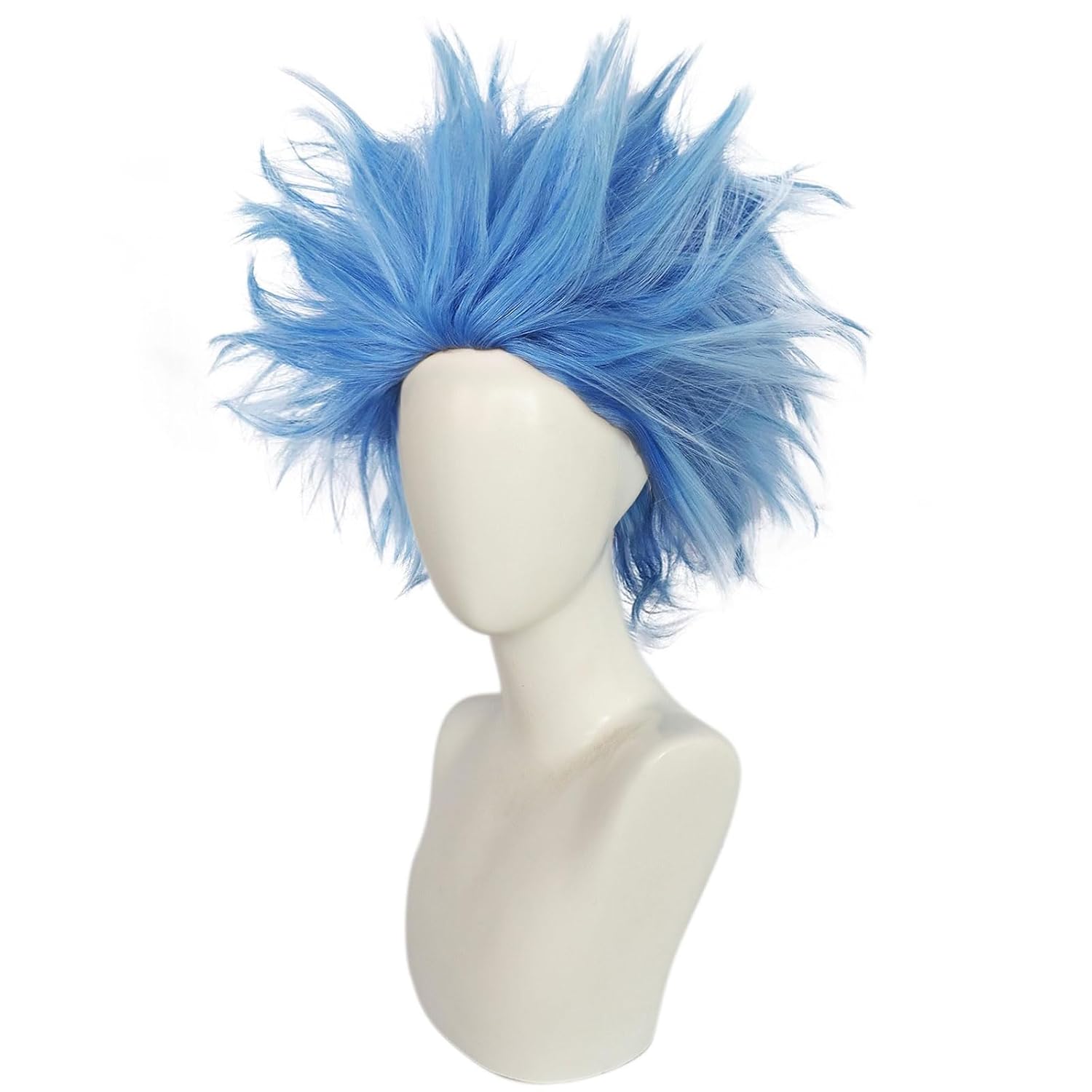 Distinct Blue Anime Wig for Cosplay Halloween Party and More