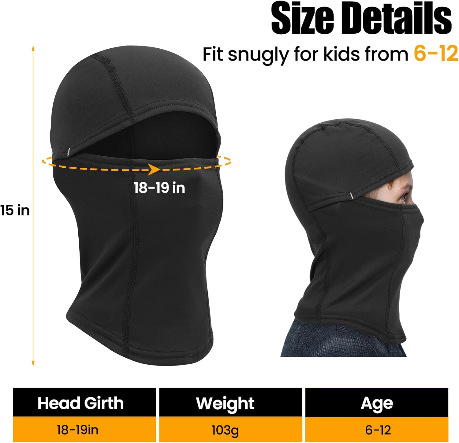 Keep Warm in Winter Kids Balaclava Ski Mask for Boys Girls