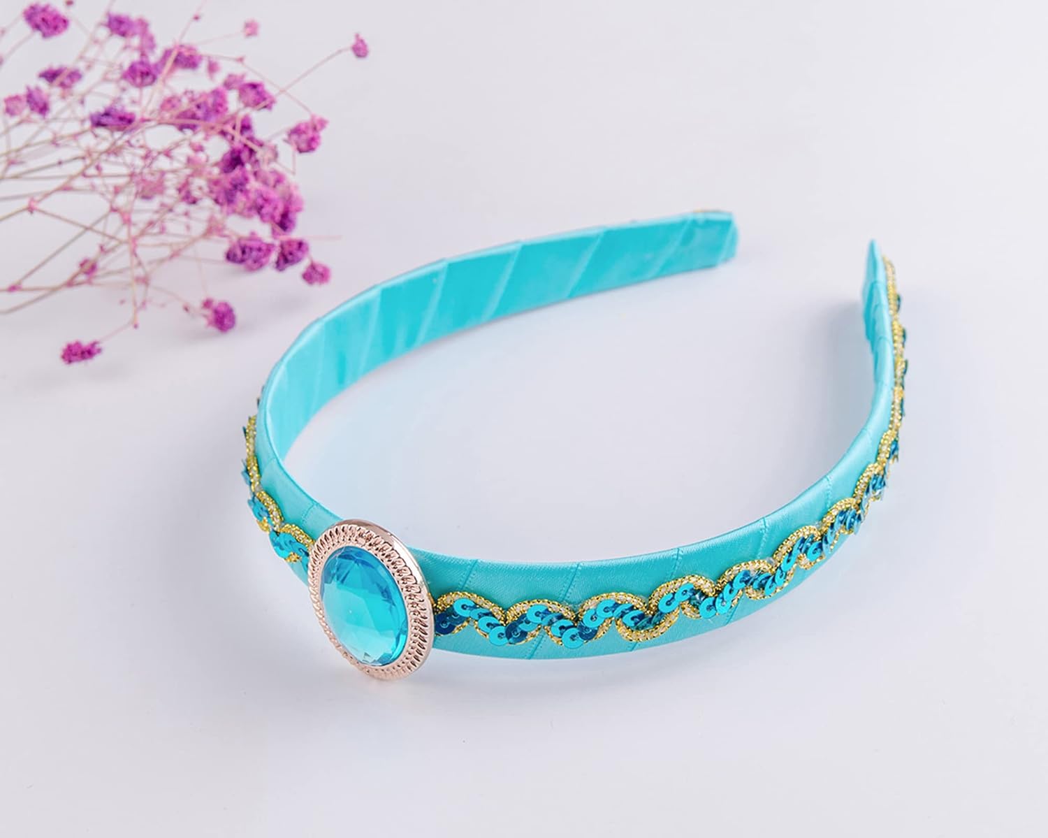 Adorable Princess Headband worn as a Halloween costume