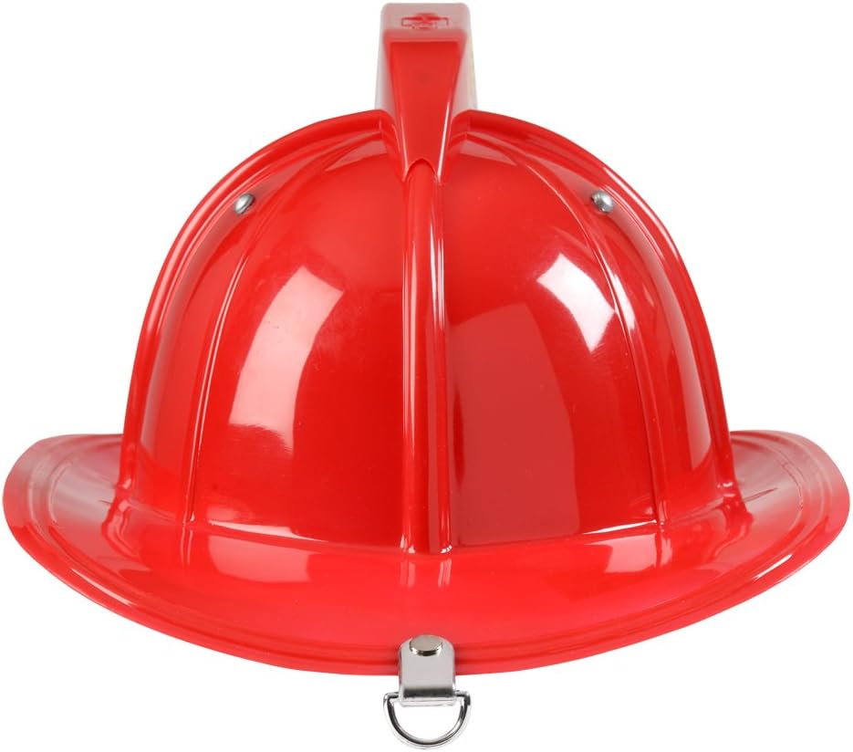Aeromax Jr Fire Fighter Red Helmet with Lights Siren