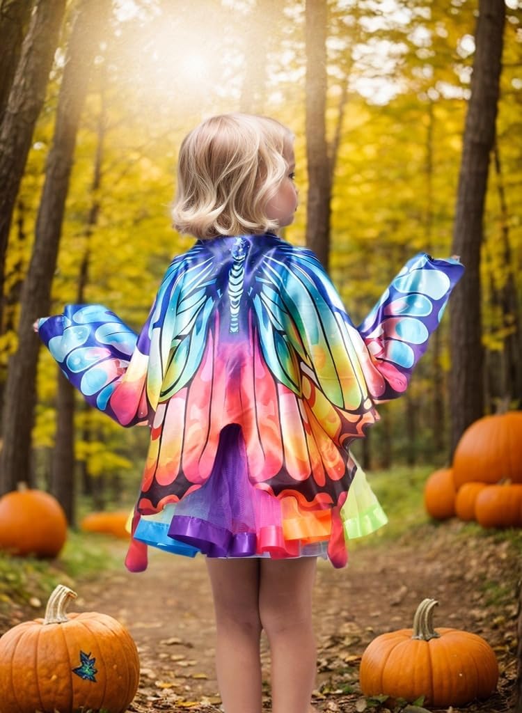 Aimeiar Kids Fairy Butterfly Wings Dress-Up Set for Christmas Parties
