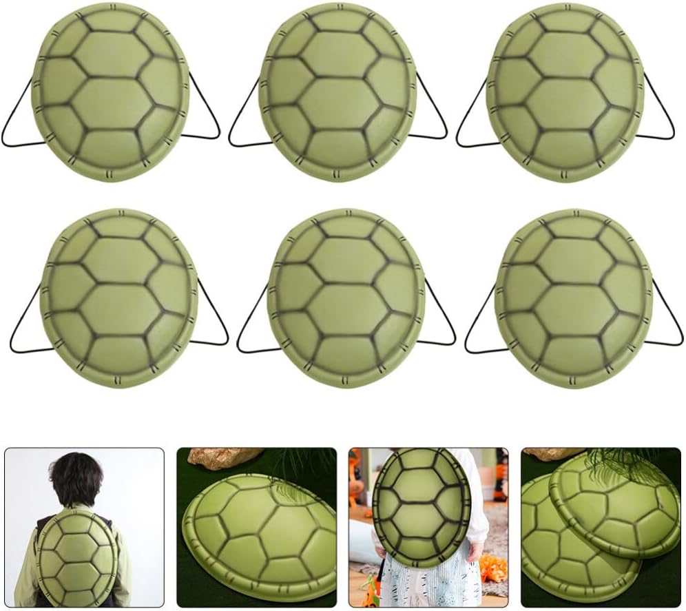 TOYANDONA Turtle Shell Ninja Costume for Kids 6PCS Halloween Accessories