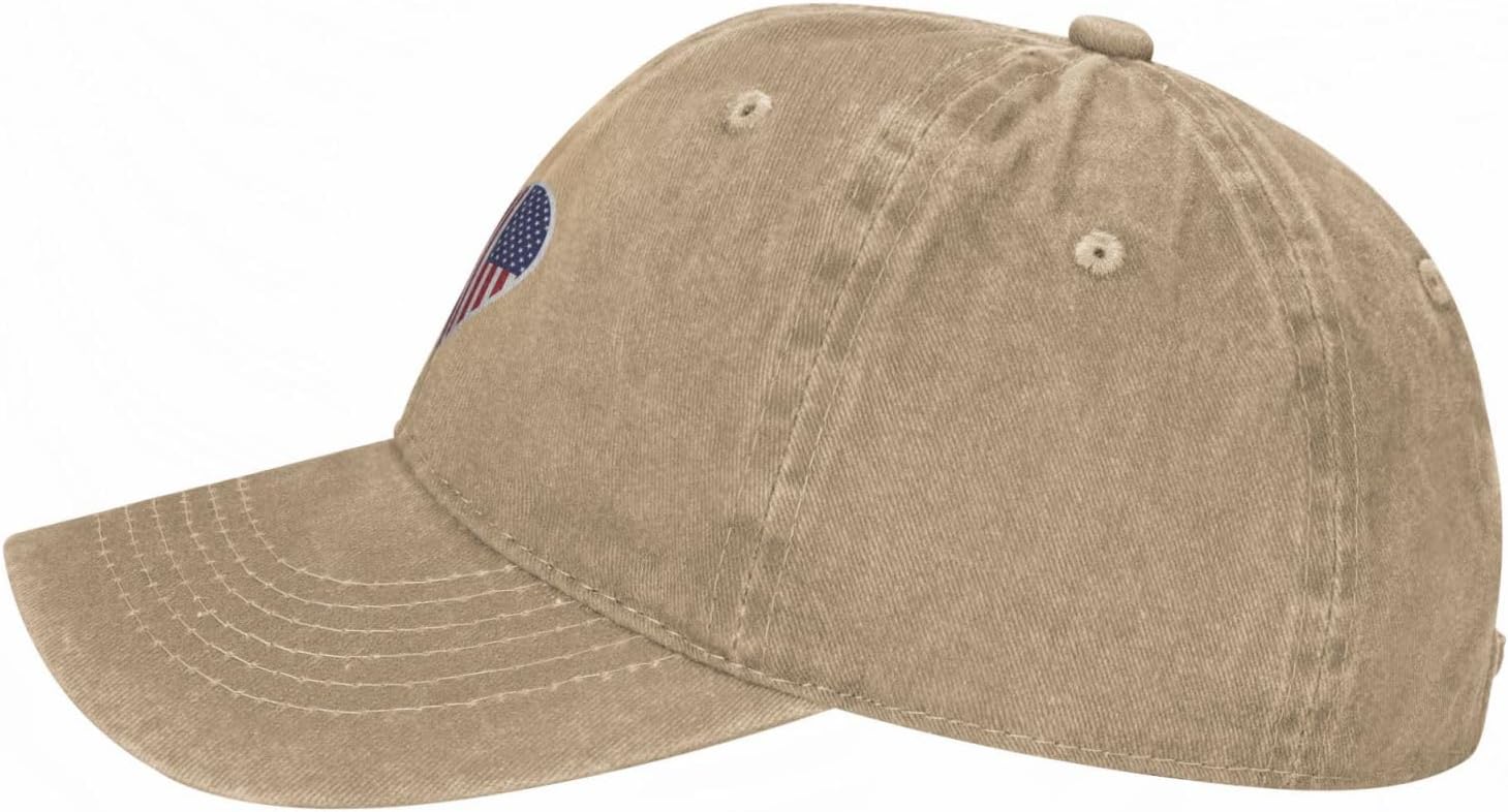 I Love America and Nebraska Durable Sun Hat