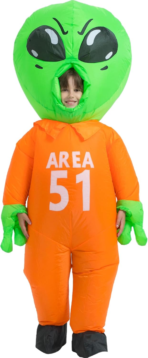 Deluxe Inflatable Alien Costume for Kids
