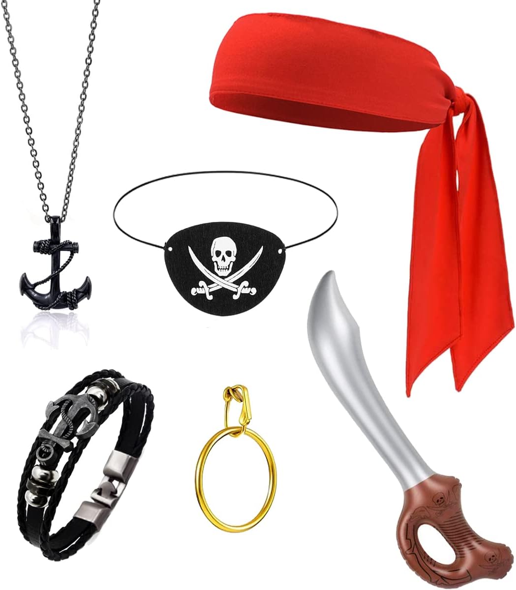 6-In-1 Pirate Role-Playing Accessories Set