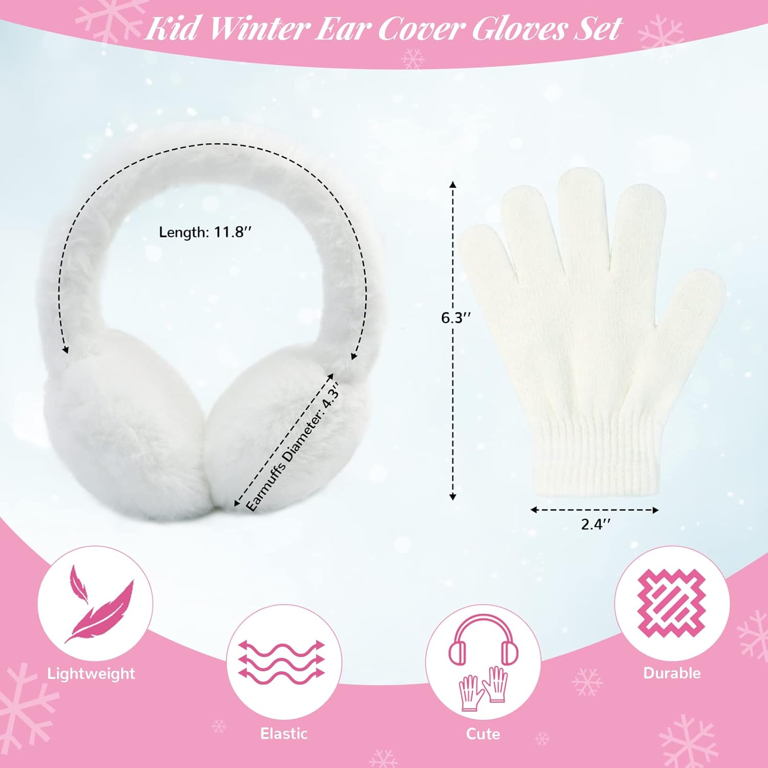poximi baby warm earmuffs gloves kids winter gift set