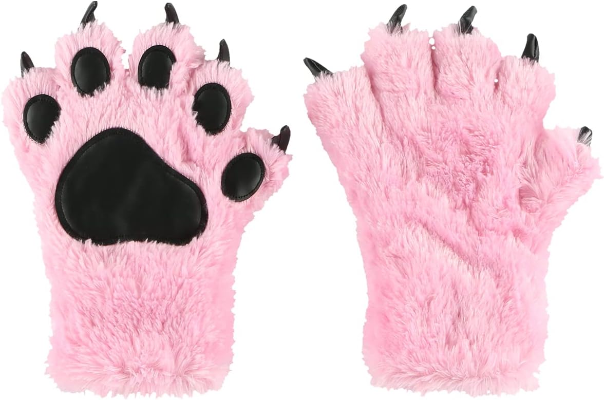 Lazy One Animal Paw Mittens for Adults Kids Soft recalled now