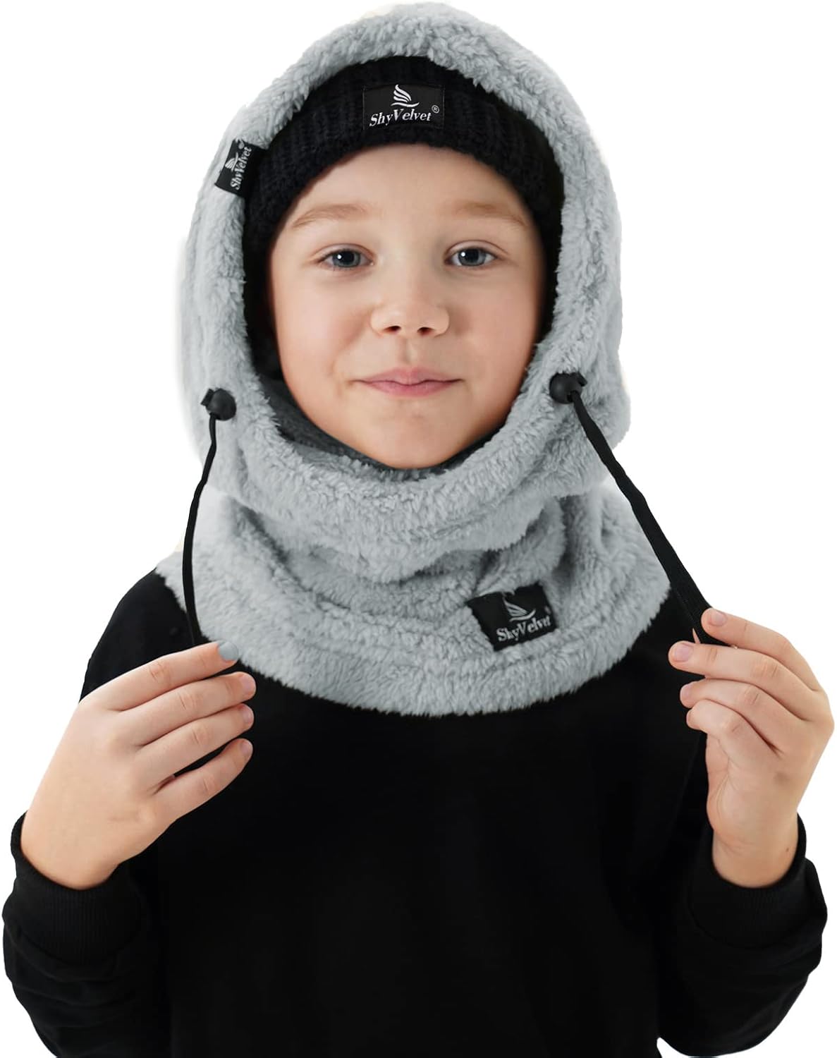 Shy Velvet Ski Mask for Kids Warm Fleece Lined Balaclava