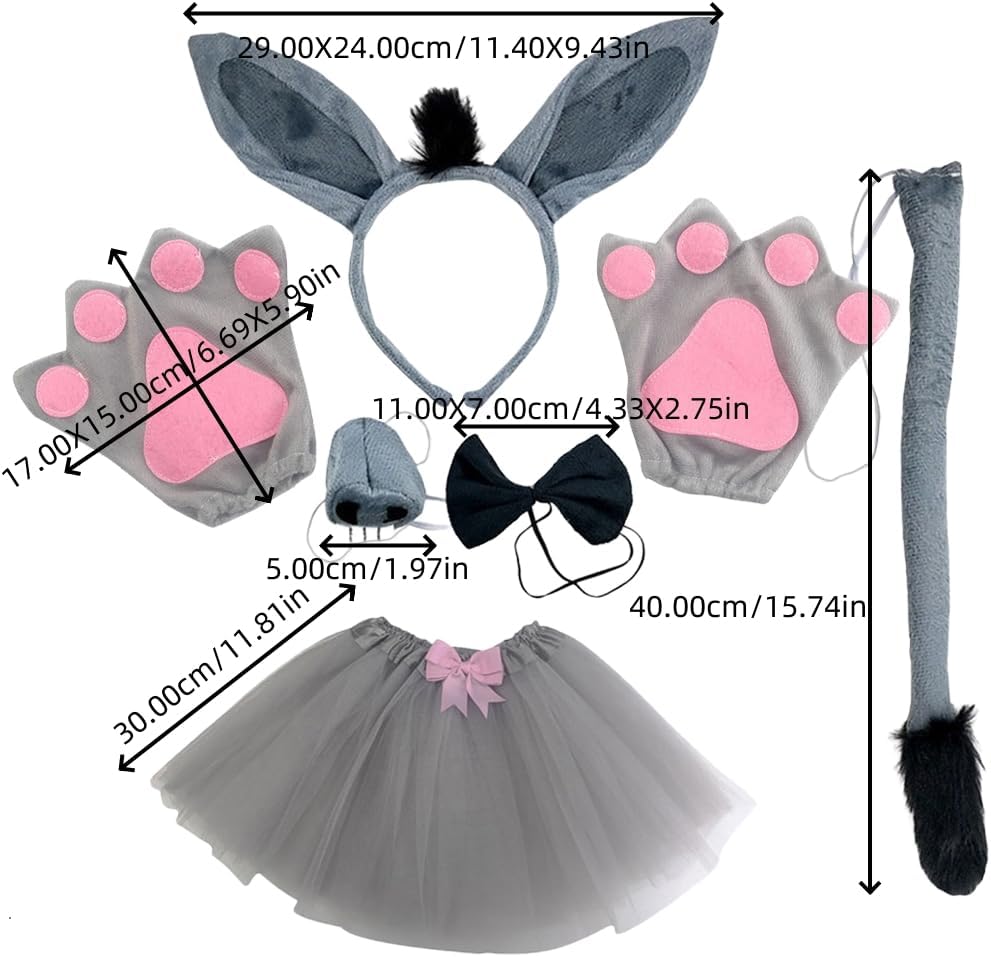Donkey Costume 2-in-1 Accessories for Halloween
