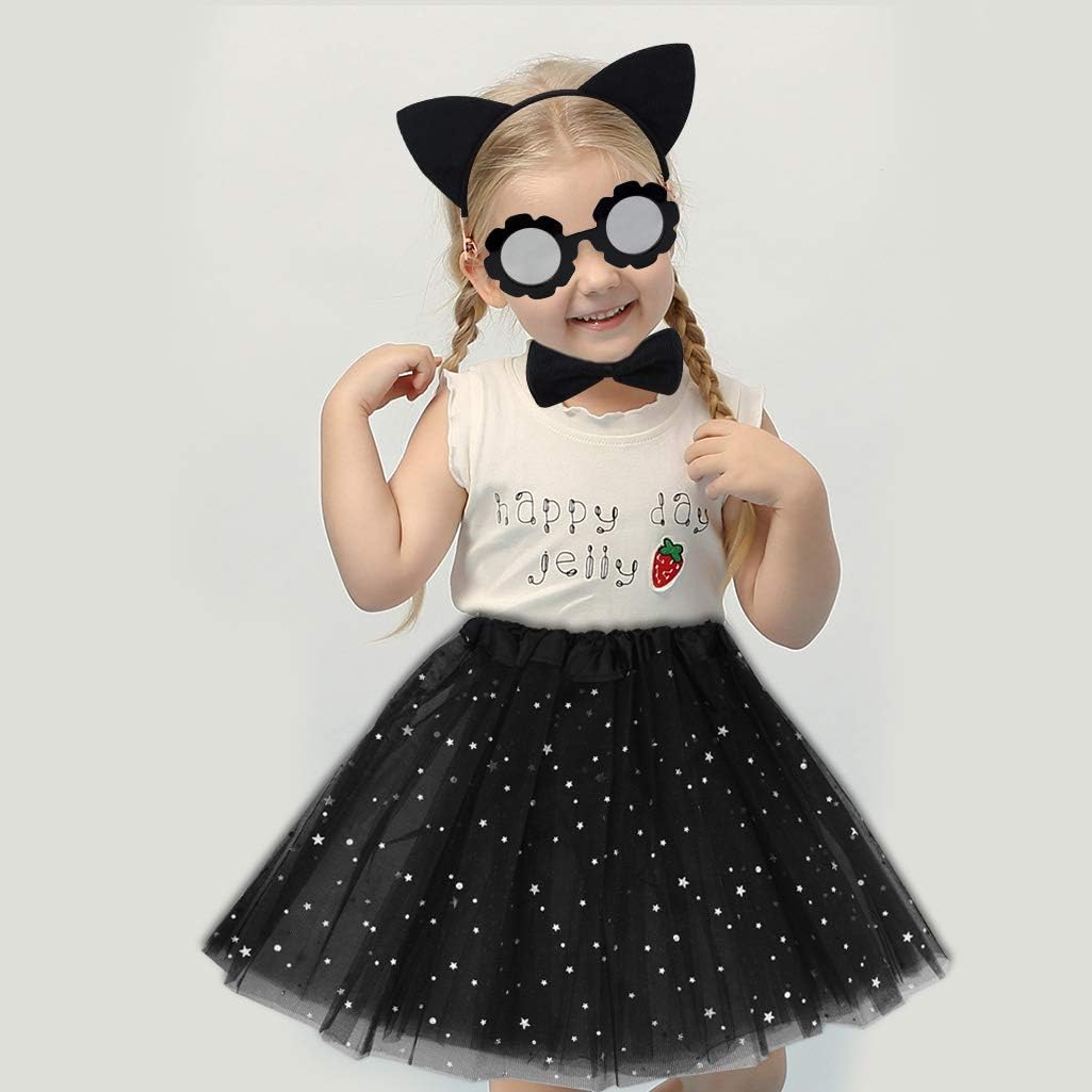 Adorable Black Cat Costume Set for Kids Halloween More