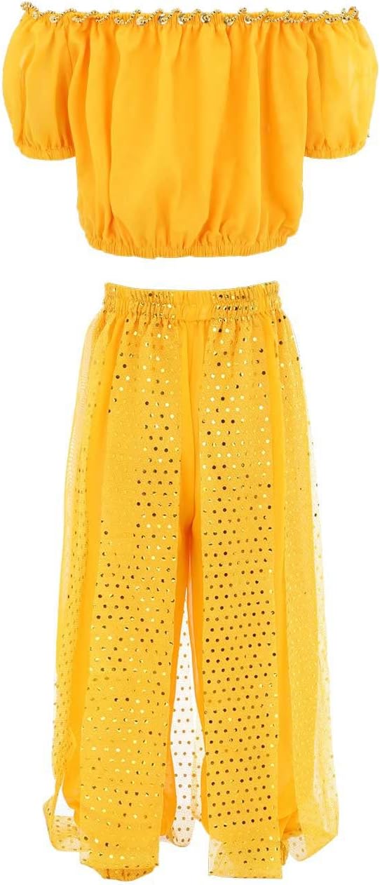 Vibrant Chiffon Outfit for Girls and Dancers
