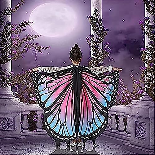 EONGERS Butterfly Wings UFO Girls Costume