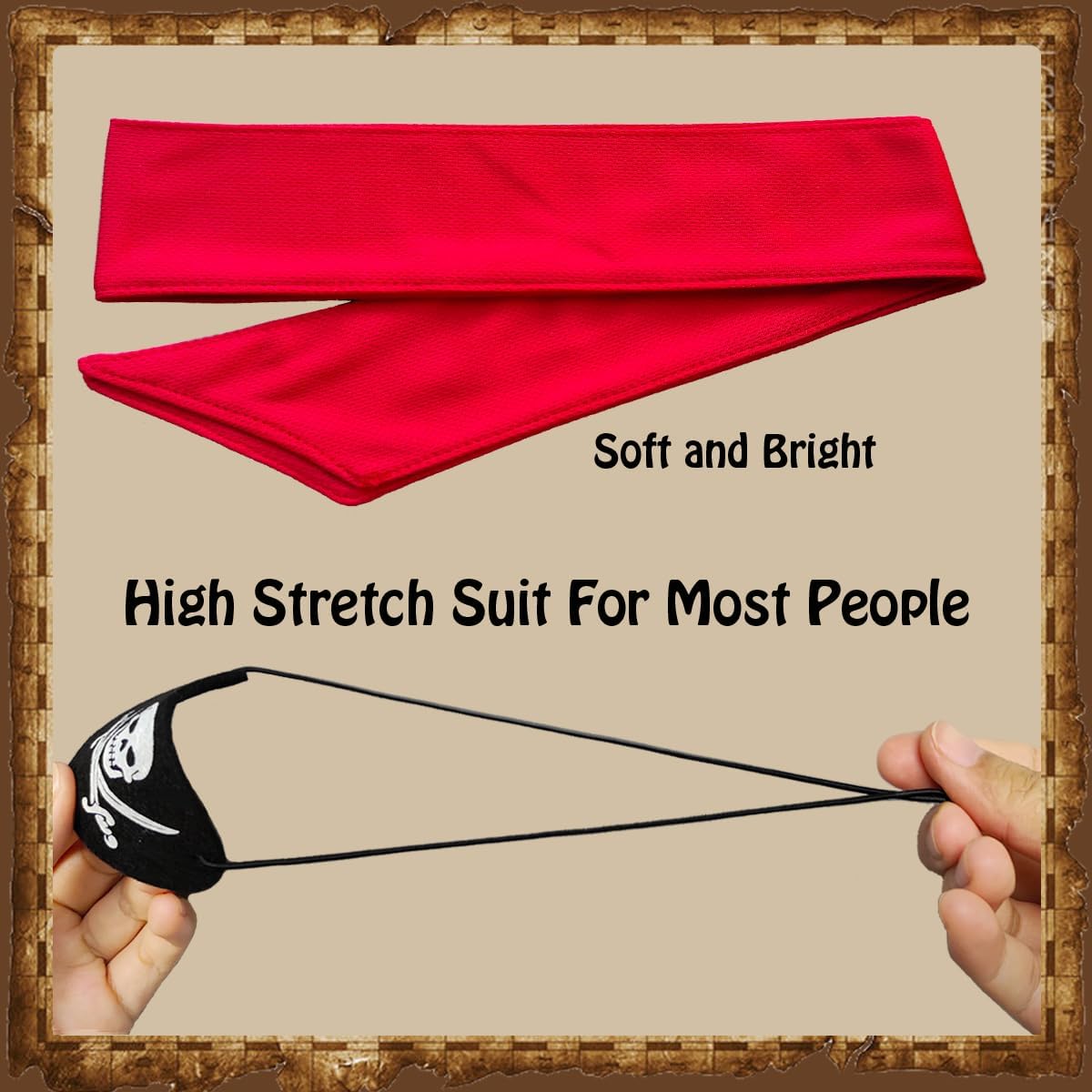 6 Pcs Pirate Accessories Set for Halloween Cosplay