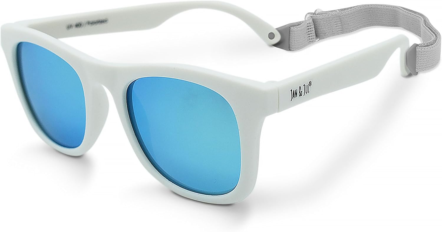 JAN JUL Kids Flexible UV-400 Polarized Sunglasses with adjustable strap
