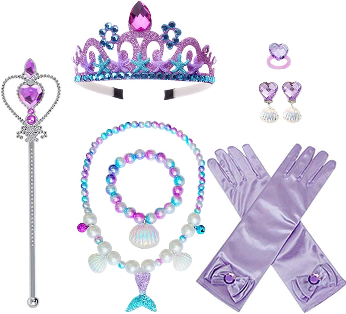 Princess Mermaid Costume Accessory Set for Girls
