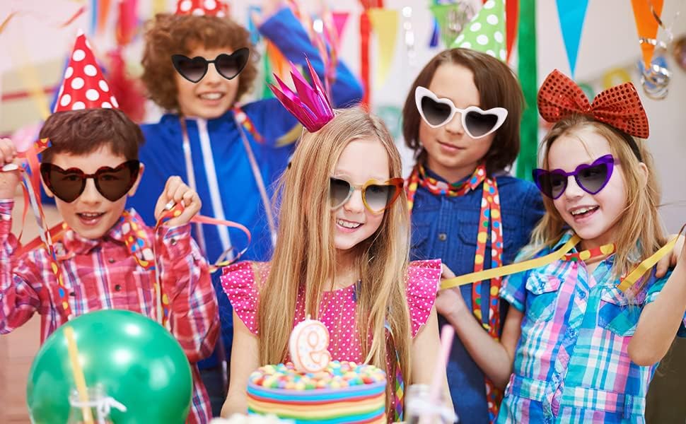 Stylish Heart-Shaped Sunglasses for Kids