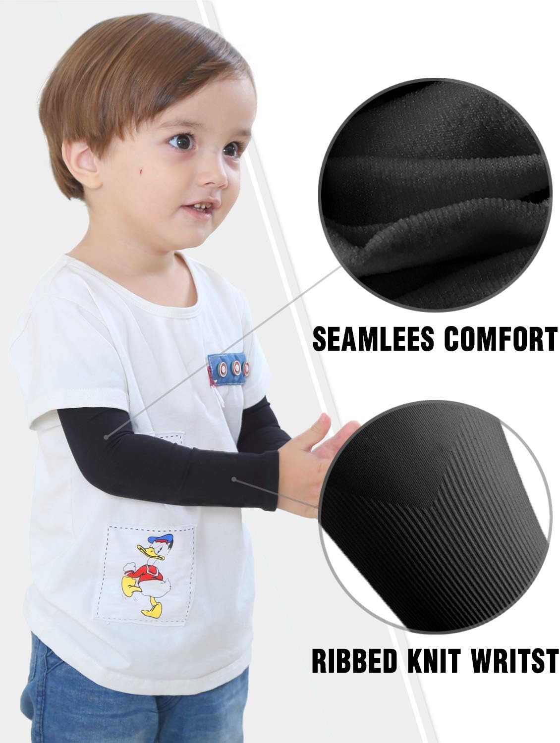 Newbyinn UV Protective Arm Sleeves for Kids