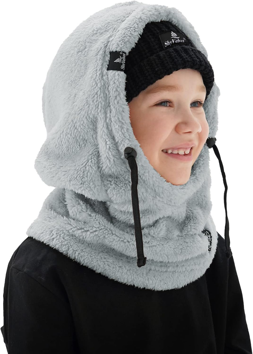Shy Velvet Ski Mask for Kids Warm Fleece Lined Balaclava