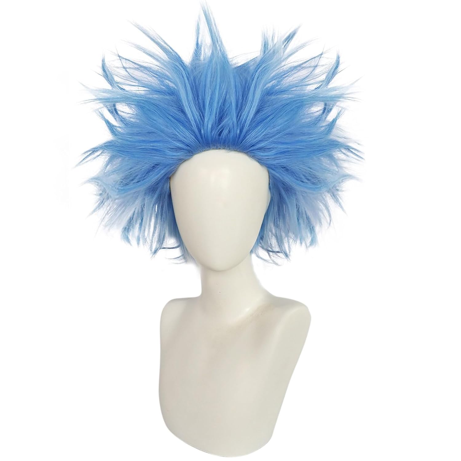 Distinct Blue Anime Wig for Cosplay Halloween Party and More