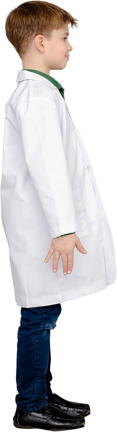 Custom Scientist Doctor Lab Coat Kids Halloween Costume with Drake Nameplate