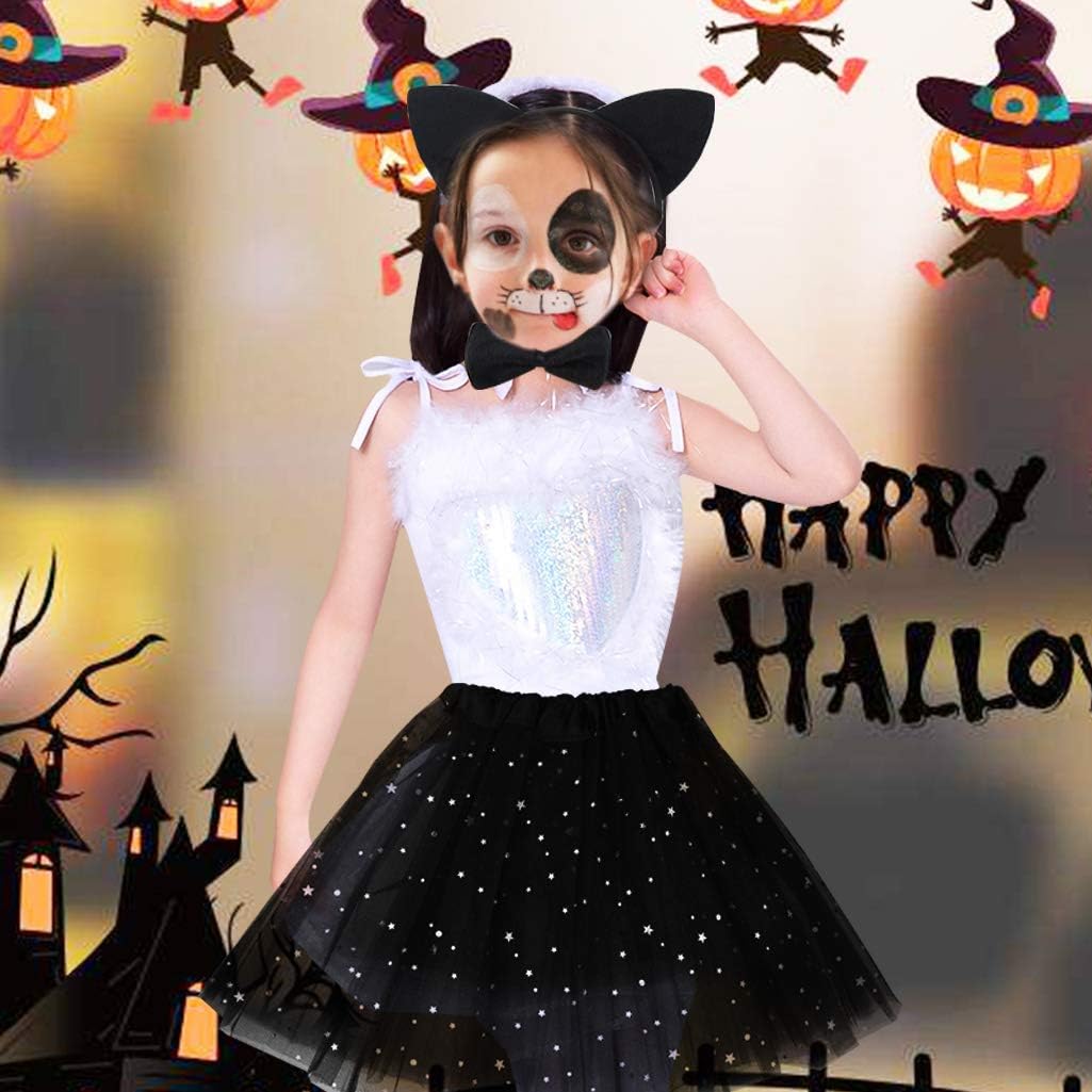 Adorable Black Cat Costume Set for Kids Halloween More
