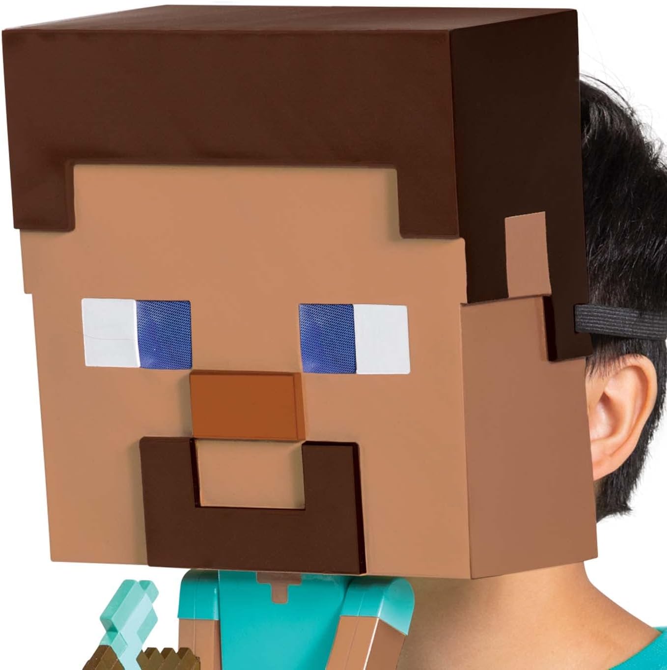 Minecraft Steve Costume Mask Official Mega Mask Kids Child Size