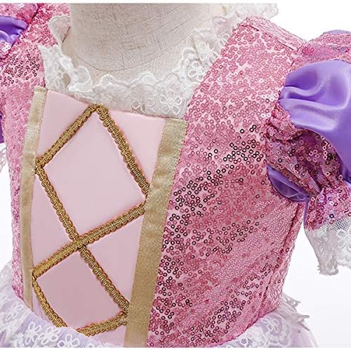 MYRISAM Sofia The First Rapunzel Princess Halloween Costume Dress