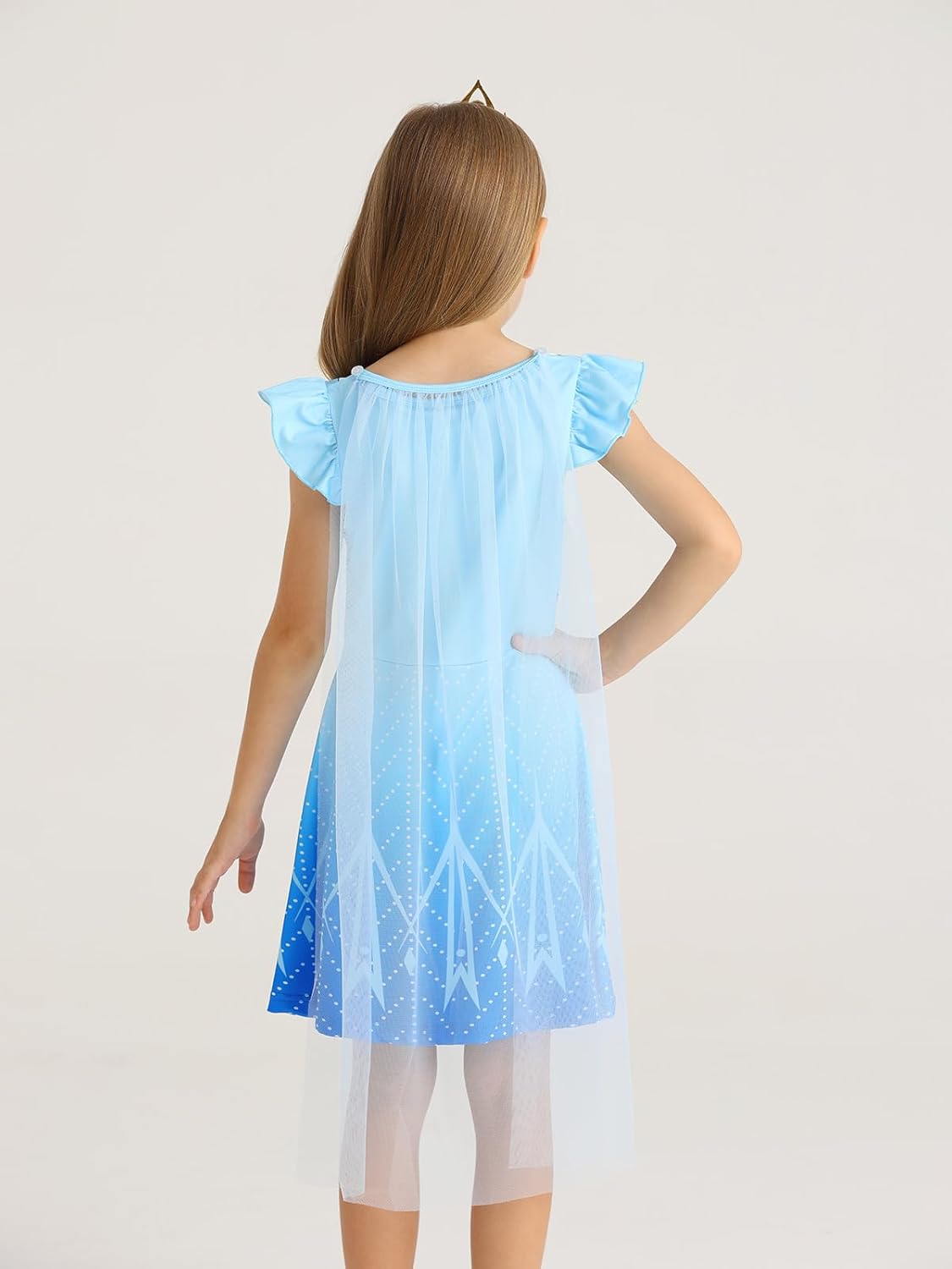 WonderBabe Princess Dress With Cape Cosplay Costume for Kids